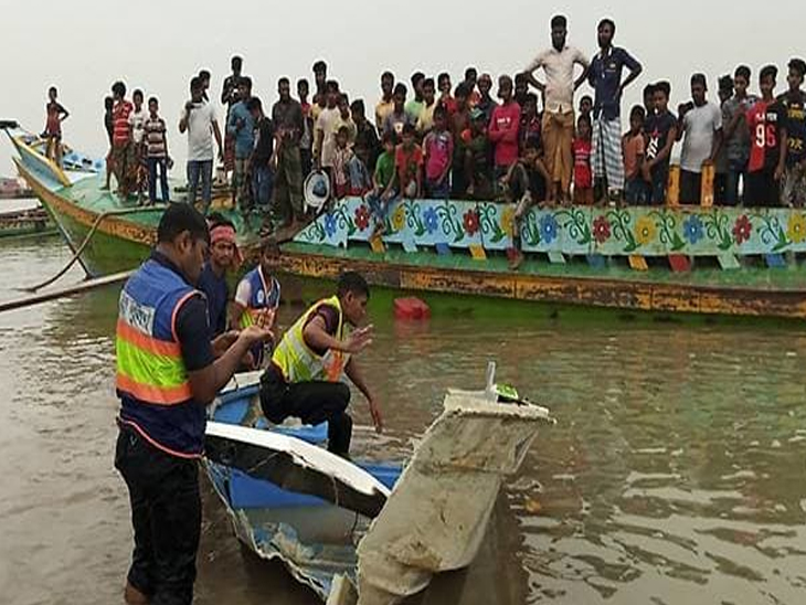 বাংলাদেশে বালি বোঝাই বাল্কহেডের সঙ্গে যাত্রীবাহী স্পিডবোটের সংঘর্ষ, মৃত ২৭