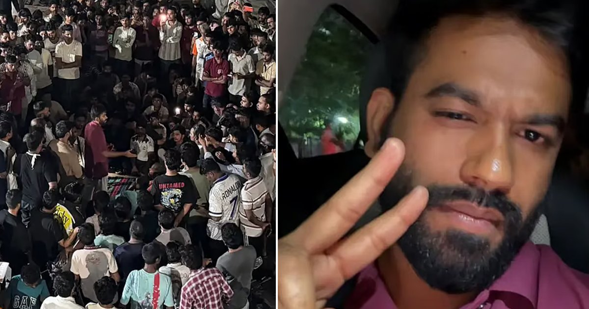 মুম্বইয়ের মেরিন ড্রাইভে বিক্ষোভের মধ্যেই আটক ককরোচ জনতা পার্টির প্রতিষ্ঠাতা অভিজিৎ দীপকেকে